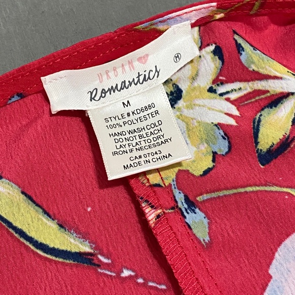 Urban Romantics Cowl Neck Floral Dress, Pink, Medium - Picture 4 of 5